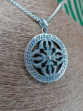 Cargar imagen en el visor de la galería, Colgante Dorje Doble Circulo de Acero Inoxidable