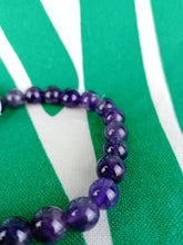Cargar imagen en el visor de la galería, Pulsera Elástica Amatista 8 mm