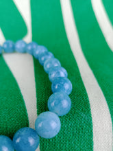 Cargar imagen en el visor de la galería, Pulsera Elástica Aguamarina 8 mm