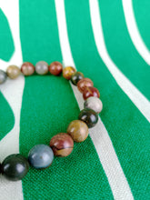 Cargar imagen en el visor de la galería, Pulsera Elástica Jaspe Picasso 8 mm
