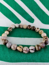 Cargar imagen en el visor de la galería, Pulsera Elástica Jaspe Cebra Australiano 8 mm