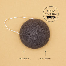 Cargar imagen en el visor de la galería, Esponja Konjac Carbon 100% Natural