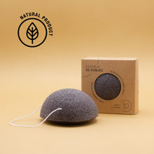 Cargar imagen en el visor de la galería, Esponja Konjac Carbon 100% Natural