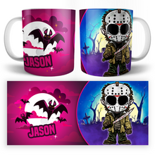 Cargar imagen en el visor de la galería, Taza Chibi Jason Viernes 13 Personalizable
