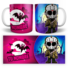 Cargar imagen en el visor de la galería, Taza Chibi Jason Viernes 13 Personalizable
