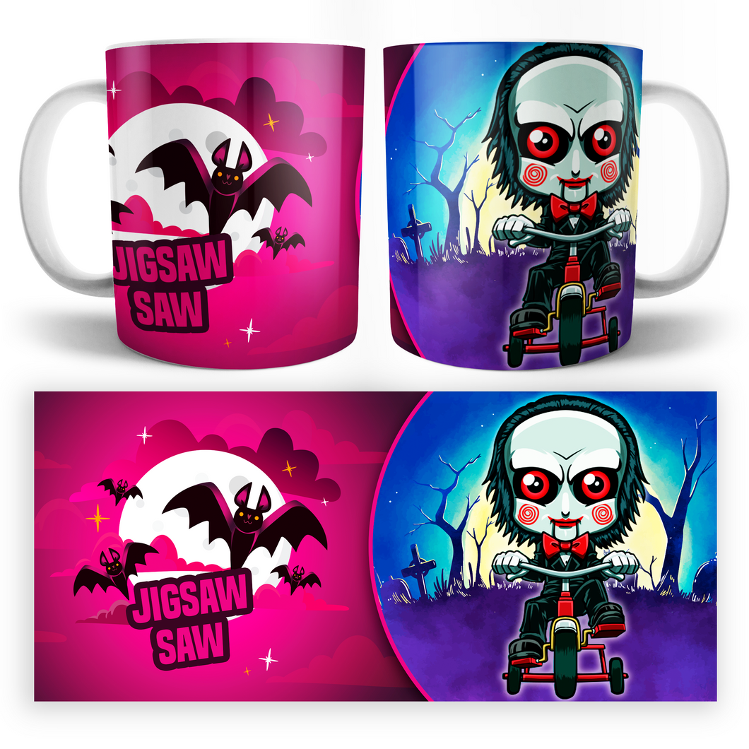 Taza Chibi Jigwaw saw Personalizable