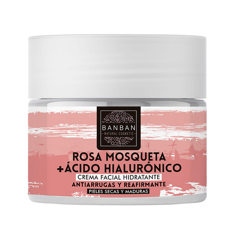 Crema Facial con Rosa Mosqueta y Acido Hialuronico 50 ml