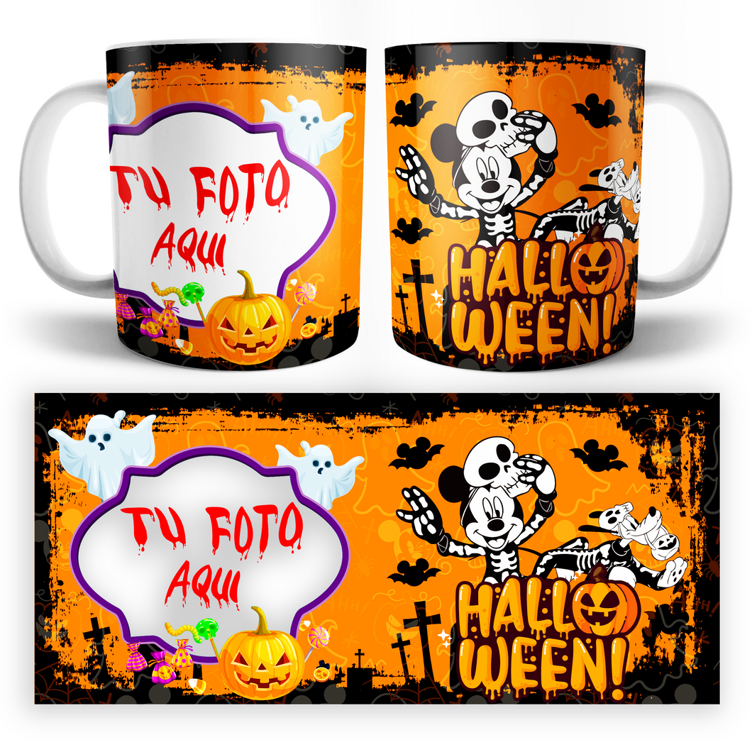 Taza Mickey y Pluto Personalizable