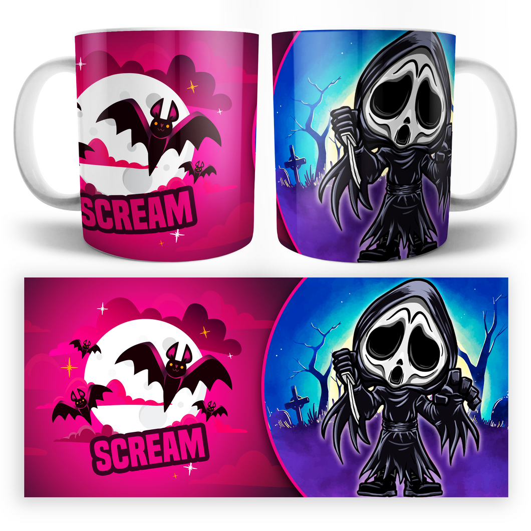 Taza Chibi Scream Personalizable