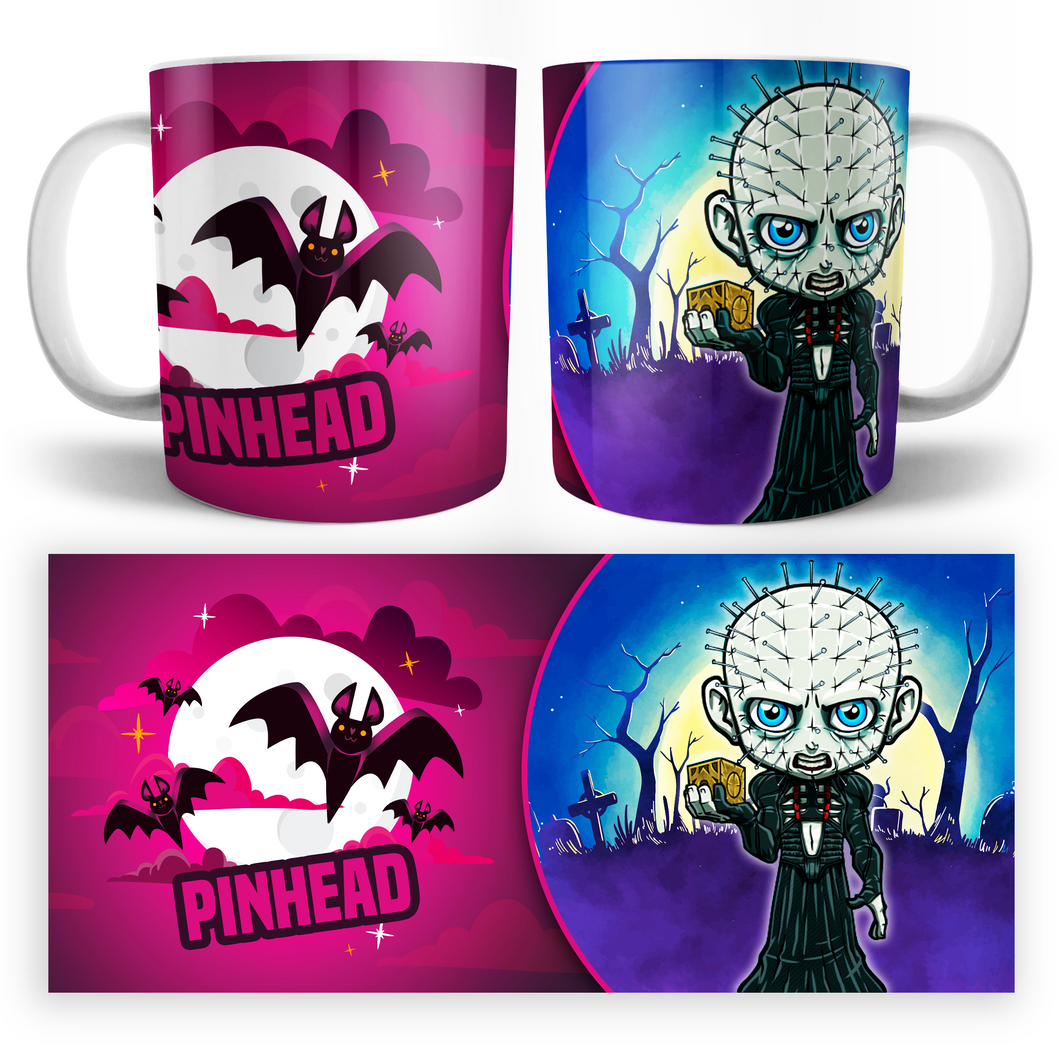 Taza Chibi Pinhead Hellraiser Personalizable