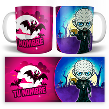 Cargar imagen en el visor de la galería, Taza Chibi Pinhead Hellraiser Personalizable
