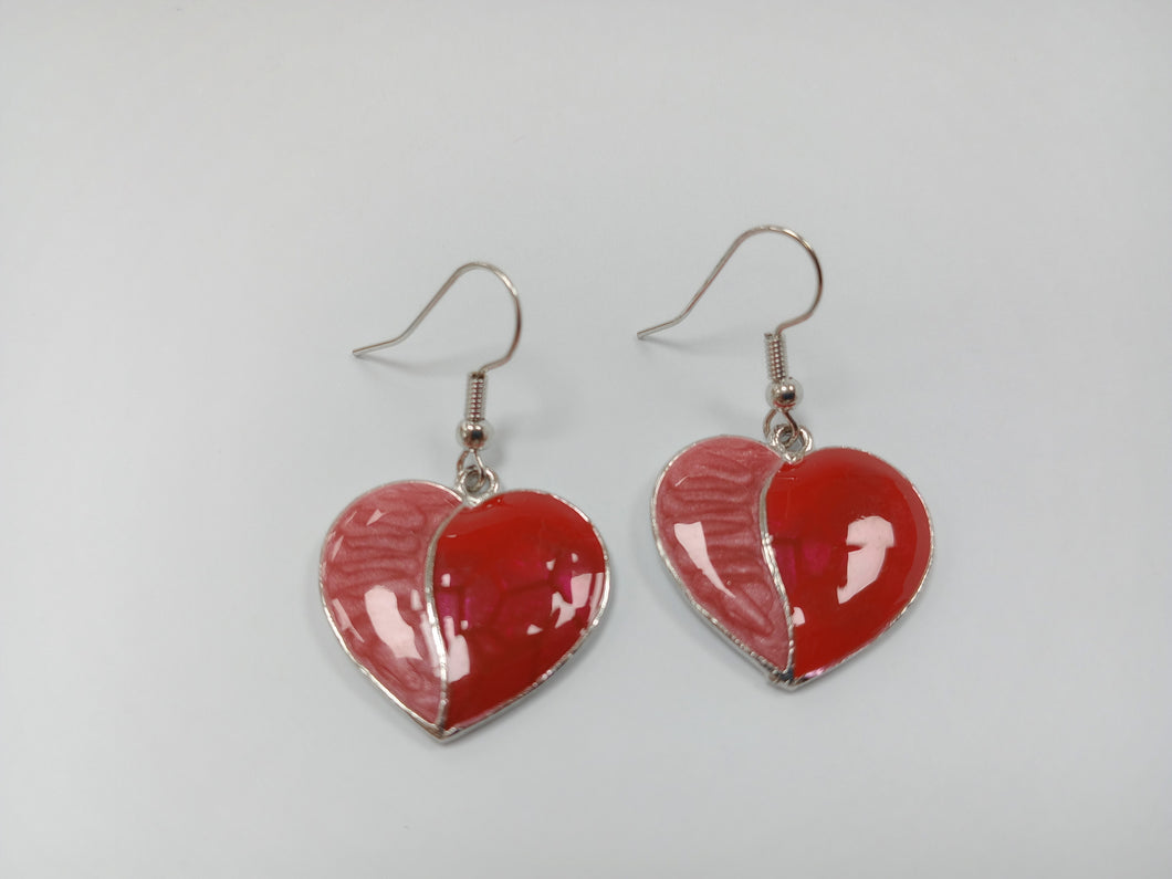 Pendientes Gaudi Corazones Rojos