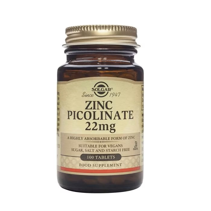 Picolinato de Zinc 22 mg Solgar