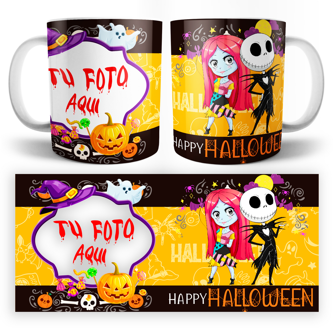 Taza Pesadilla antes de Navidad Personalizable