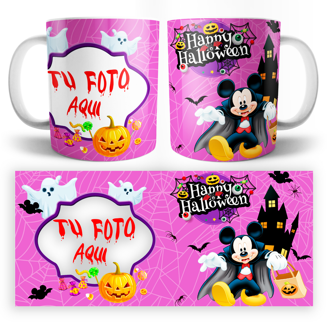 Taza Mickey Vampiro Personalizable