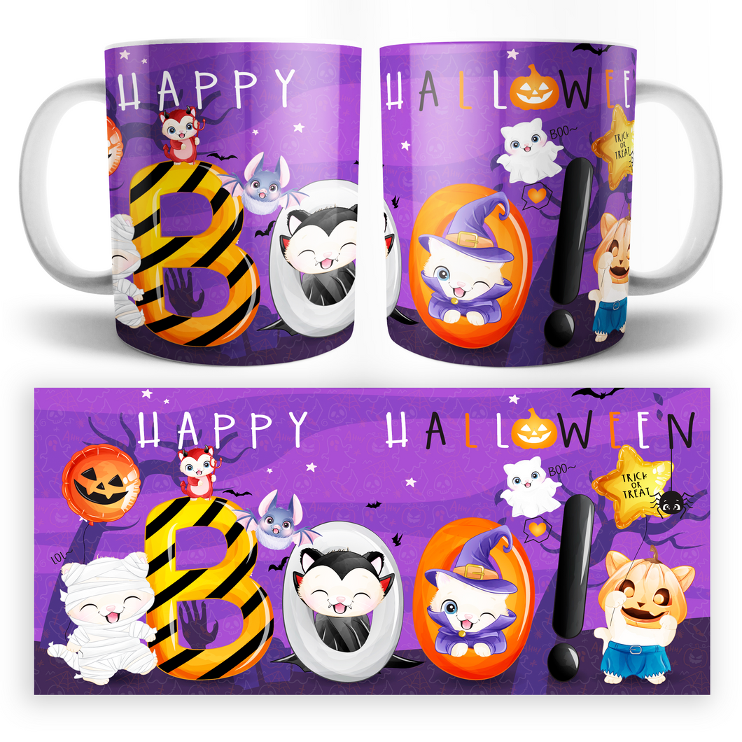 Taza Truco o Trato Gatitos