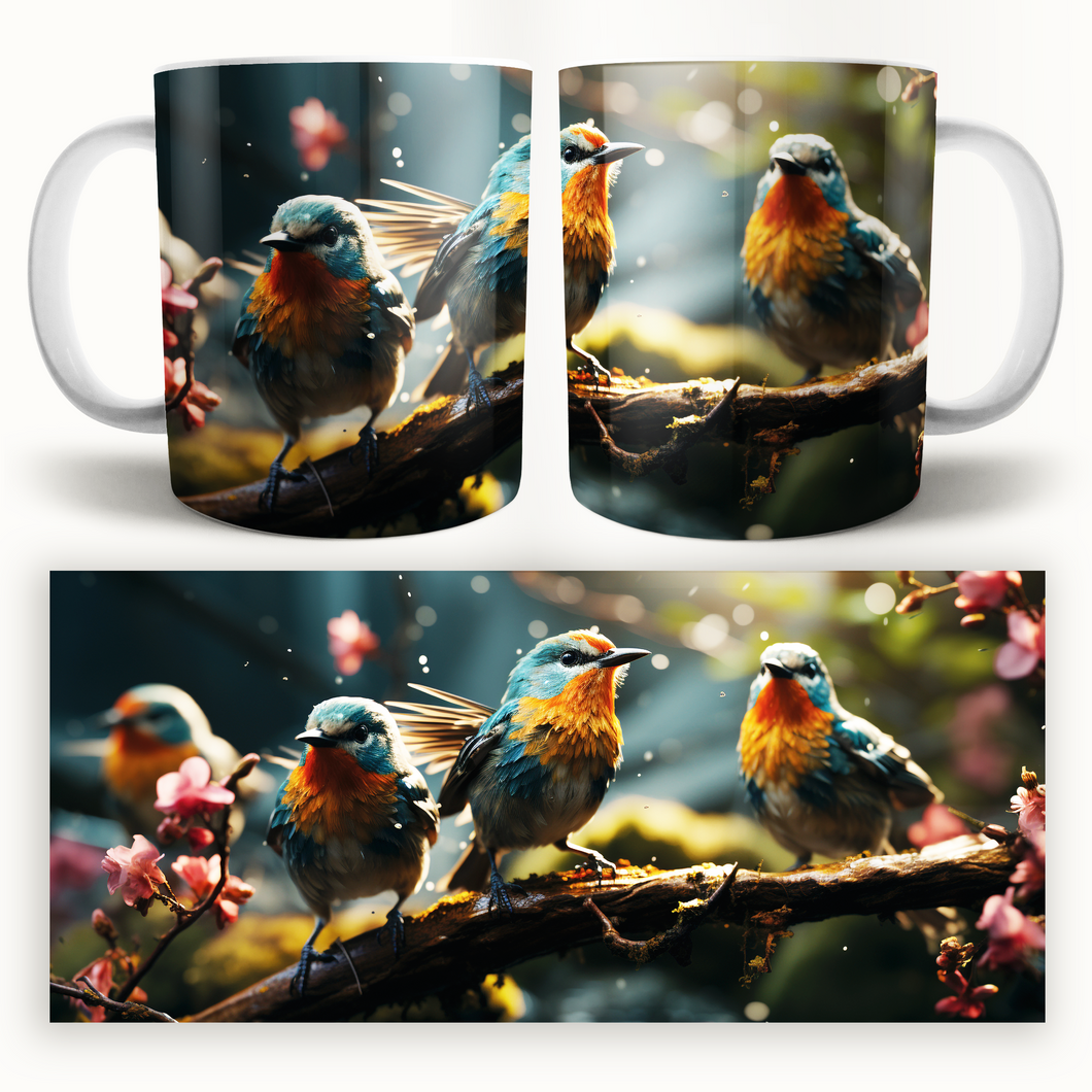 Taza Pajaro Naranjero