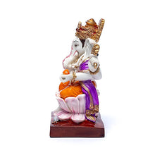 Cargar imagen en el visor de la galería, Figura Ganesha Trono Loto
