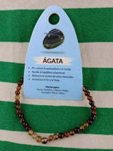 Cargar imagen en el visor de la galería, Pulsera Agata 4 mm
