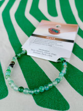 Cargar imagen en el visor de la galería, Pulsera agata verde 4 mm
