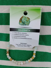 Cargar imagen en el visor de la galería, Pulsera Amazonita 4 mm
