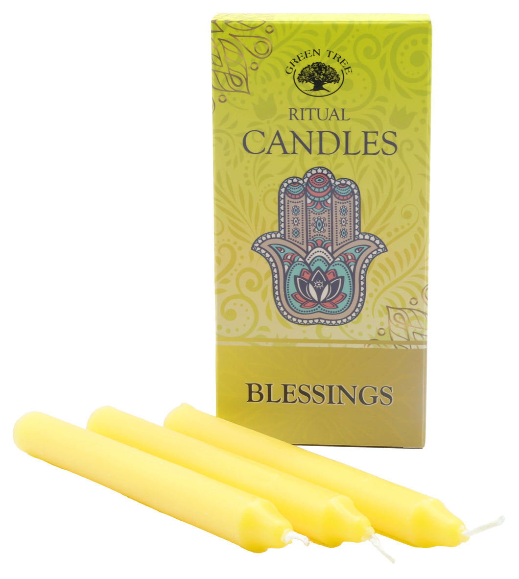 Pack 10 Velas Promesa Amarillas