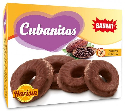 Cubanitos Roscos Choco Harisín 150 grs (sin gluten)