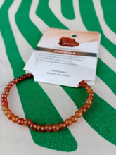 Cargar imagen en el visor de la galería, Pulsera Agata Roja o Carneola 4 mm
