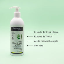 Cargar imagen en el visor de la galería, Champú Revitalizante Ortiga Blanca y Tomillo 450ml Labnatur Bio
