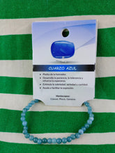 Cargar imagen en el visor de la galería, Pulsera Cuarzo Azul 4 mm
