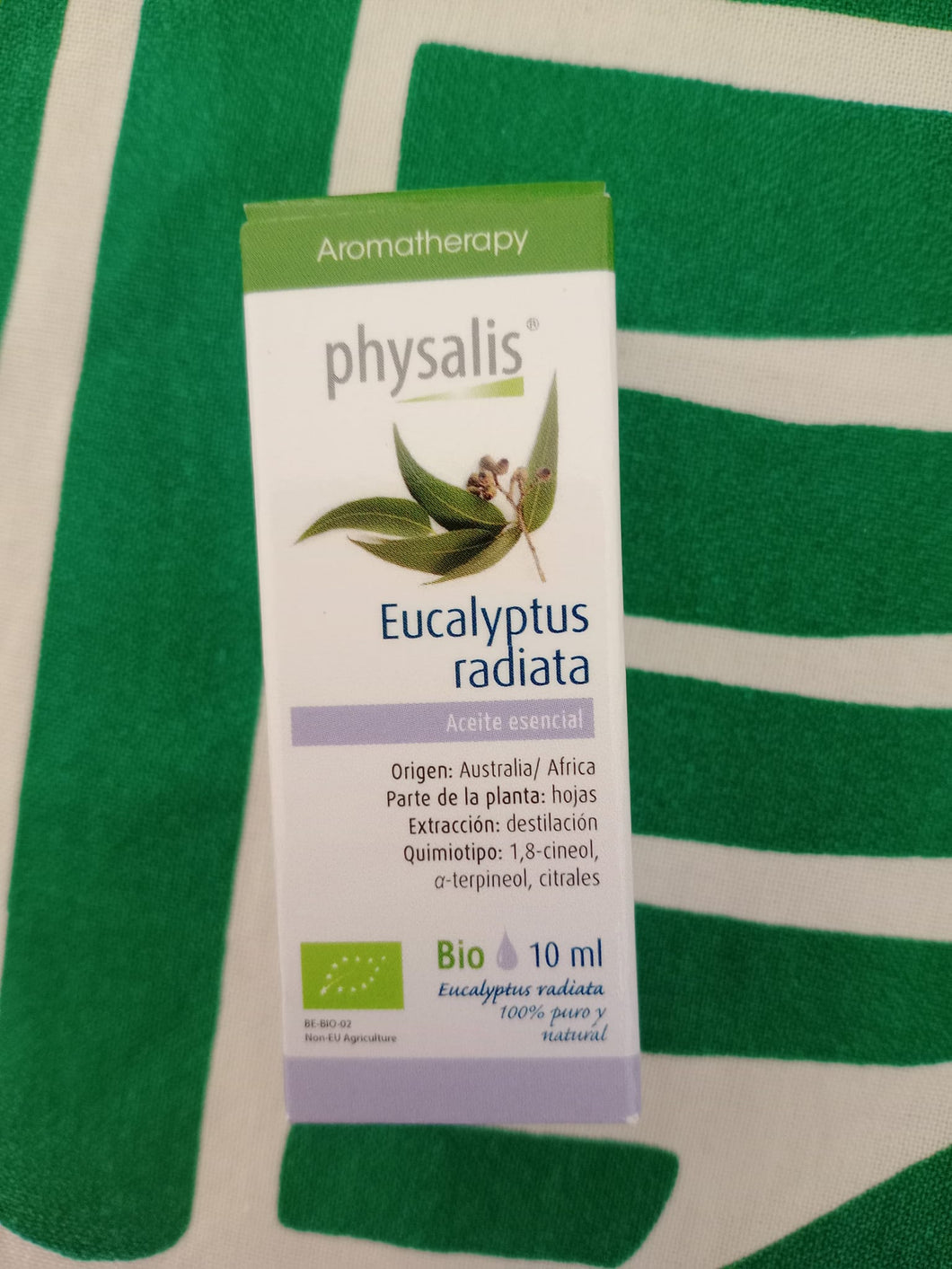 Aceite Esencial de Eucalipto Radiata Ecológico 10 ml (Apto uso alimentario) Physalis