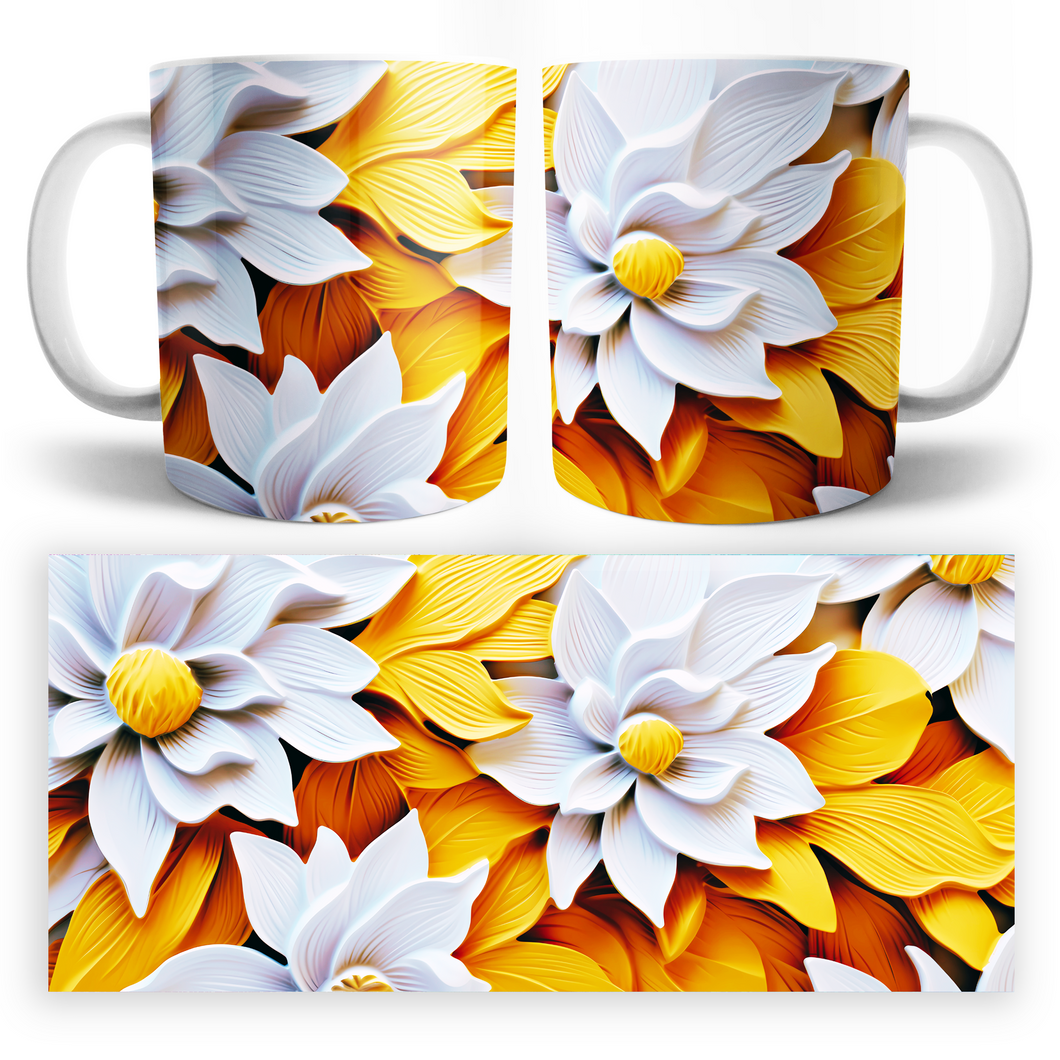 Taza Flores 3D Mod. 1