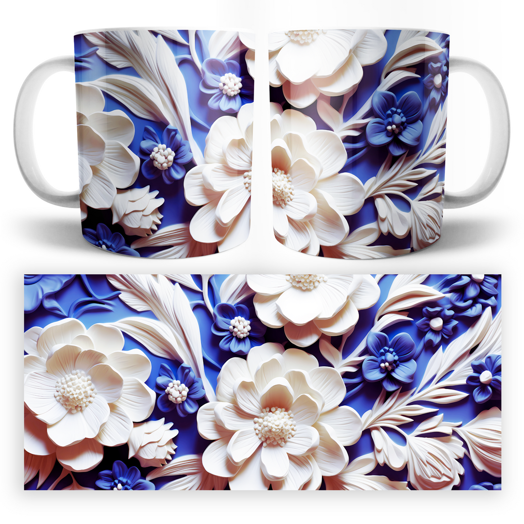 Taza Flores 3D Mod. 6