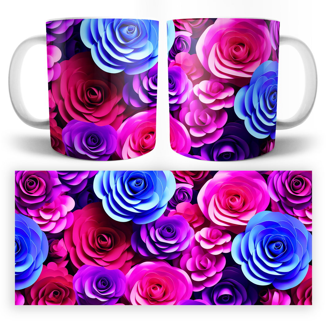 Taza Flores 3D Mod. 10