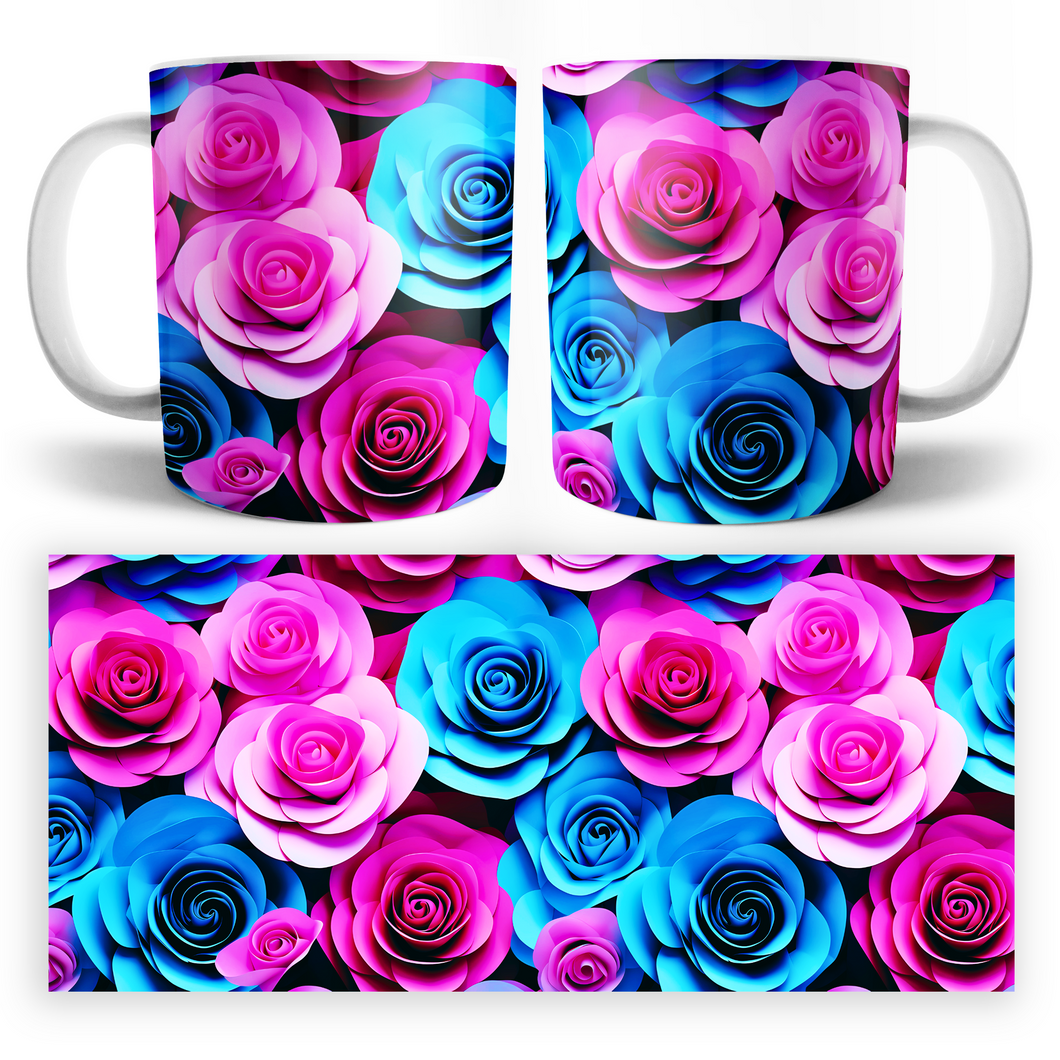 Taza Flores 3D Mod. 11