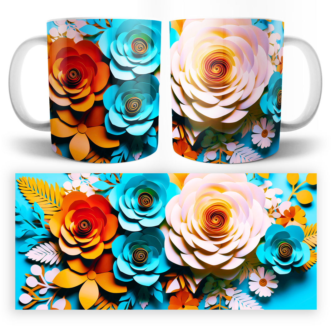 Taza Flores 3D Mod. 13