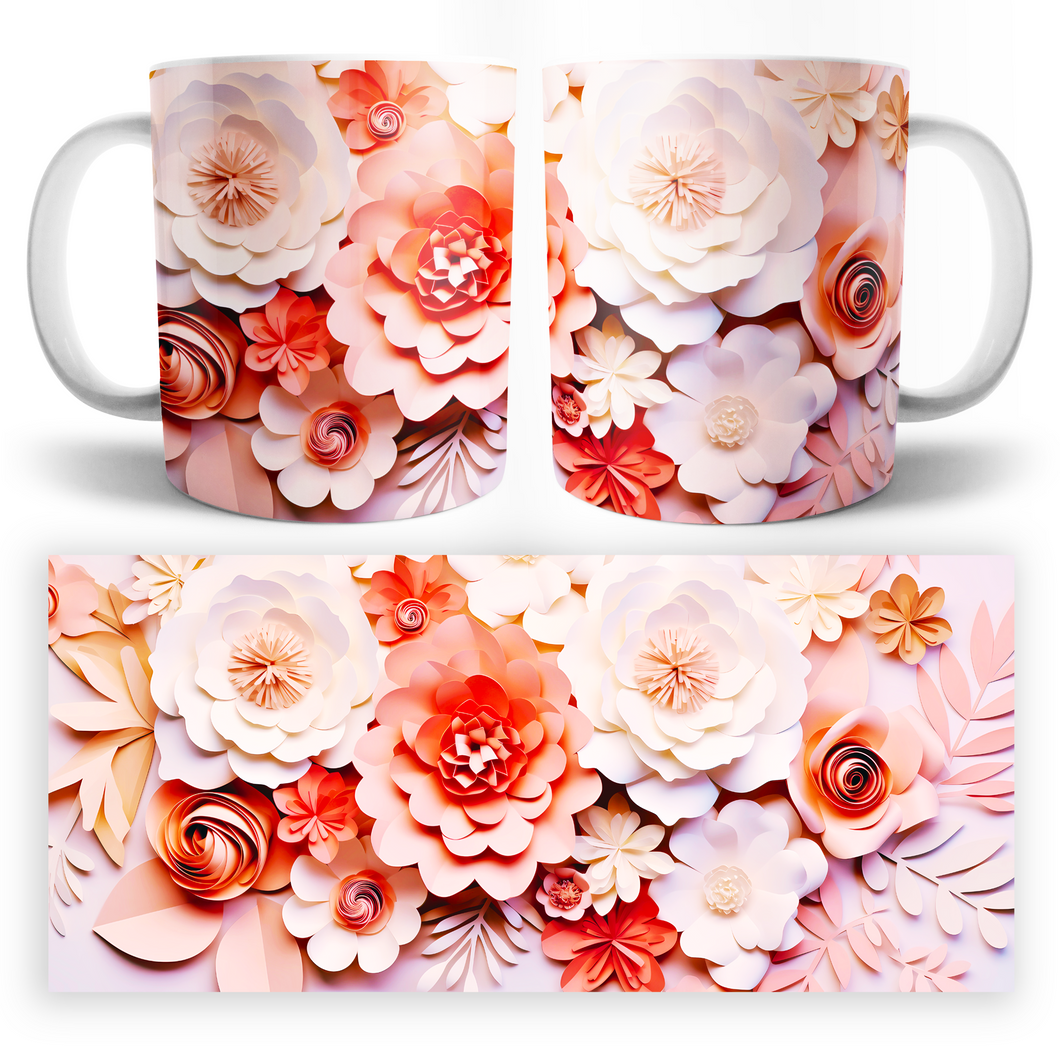 Taza Flores 3D Mod. 15