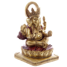 Cargar imagen en el visor de la galería, Ganesha Dorada y Roja 14 cm
