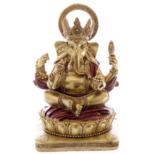 Cargar imagen en el visor de la galería, Ganesha Dorada y Roja 14 cm
