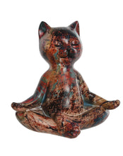 Cargar imagen en el visor de la galería, Figura Resina Gato Meditando
