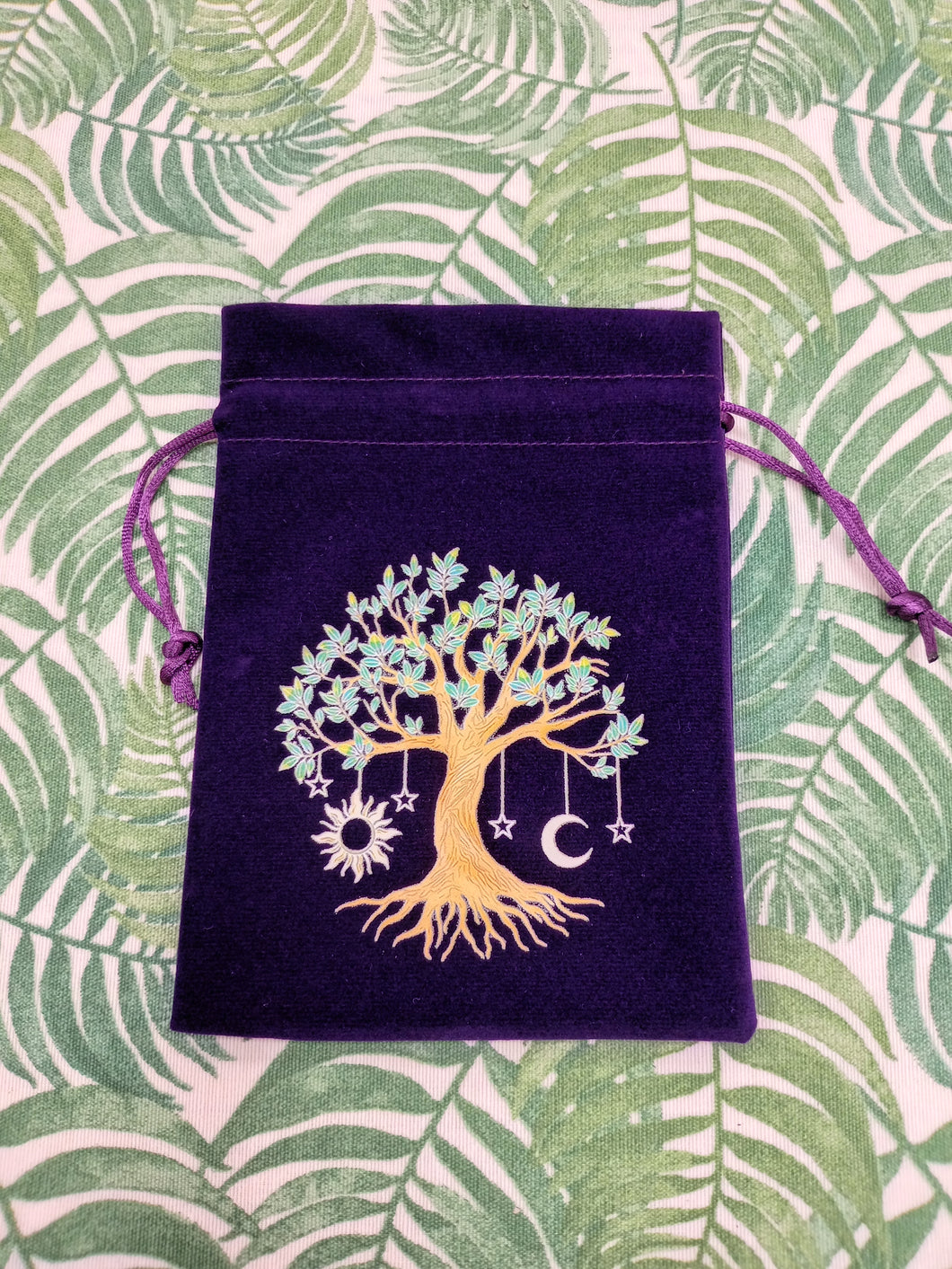 Bolsa Tela Arbol de la Vida Morada