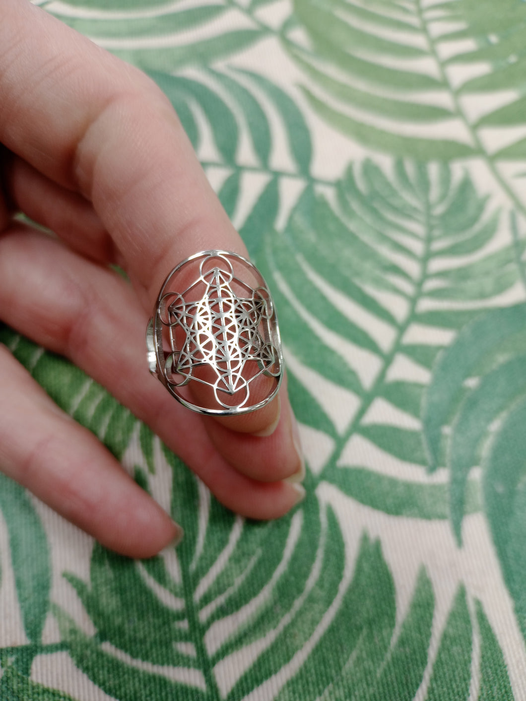 Anillo Metatron Acero Inoxidable Adaptable