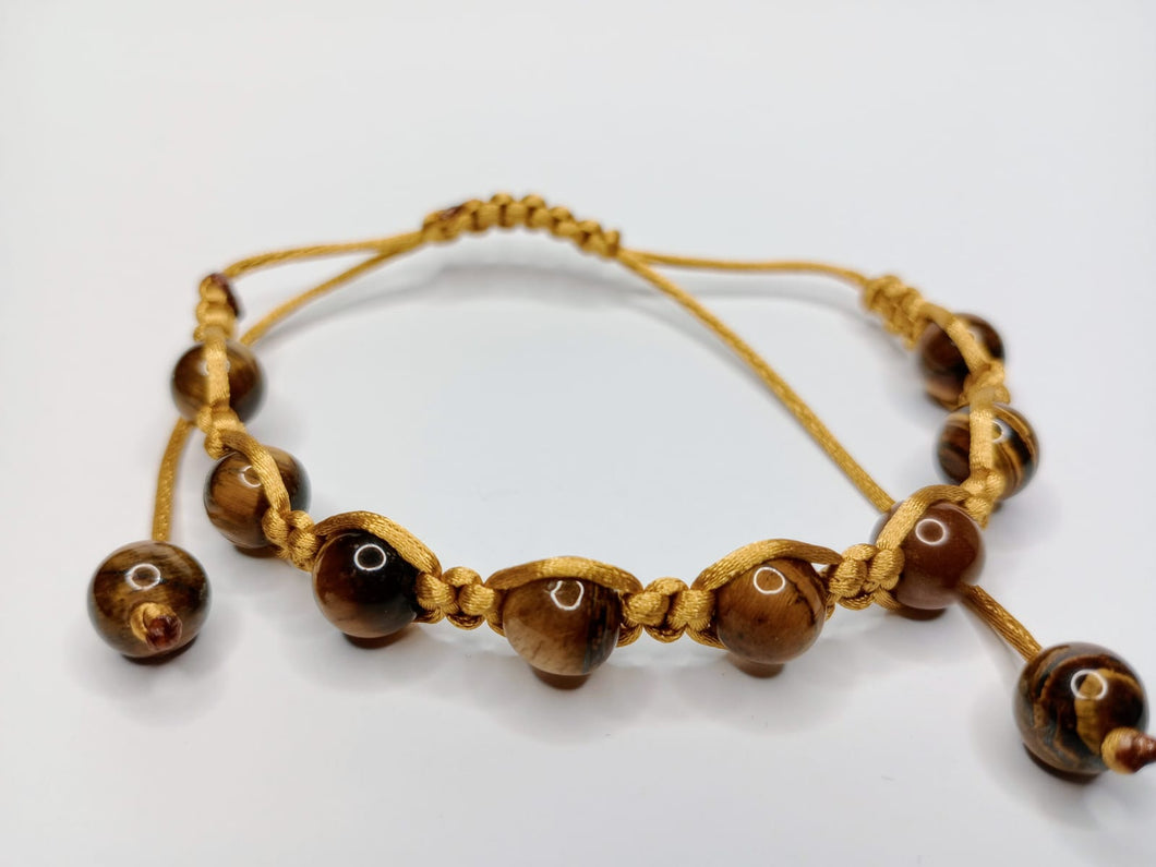 Pulsera Ojo de Tigre Hilo