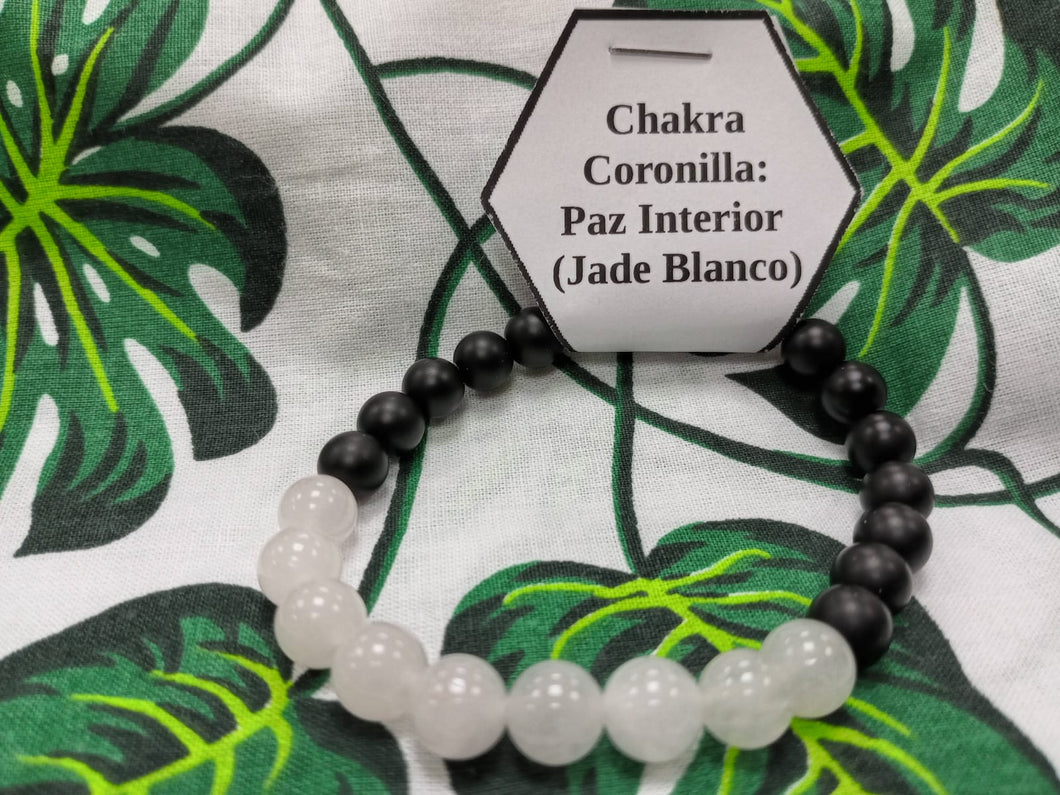 Pulsera Chakra 7: Jade Blanco