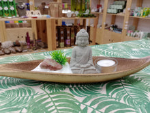 Cargar imagen en el visor de la galería, Jardin Zen Buda Con Portavelas
