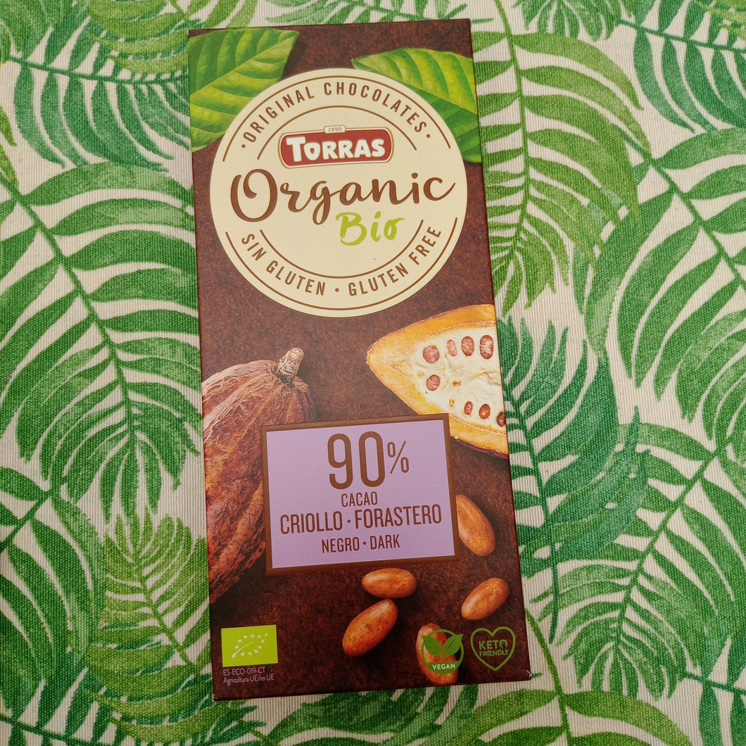 Chocolate Bio 90% Cacao Torras