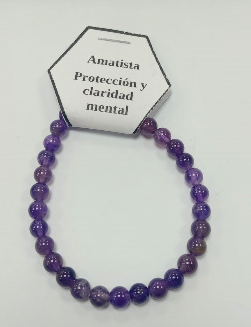 Pulsera Amatista 6 mm