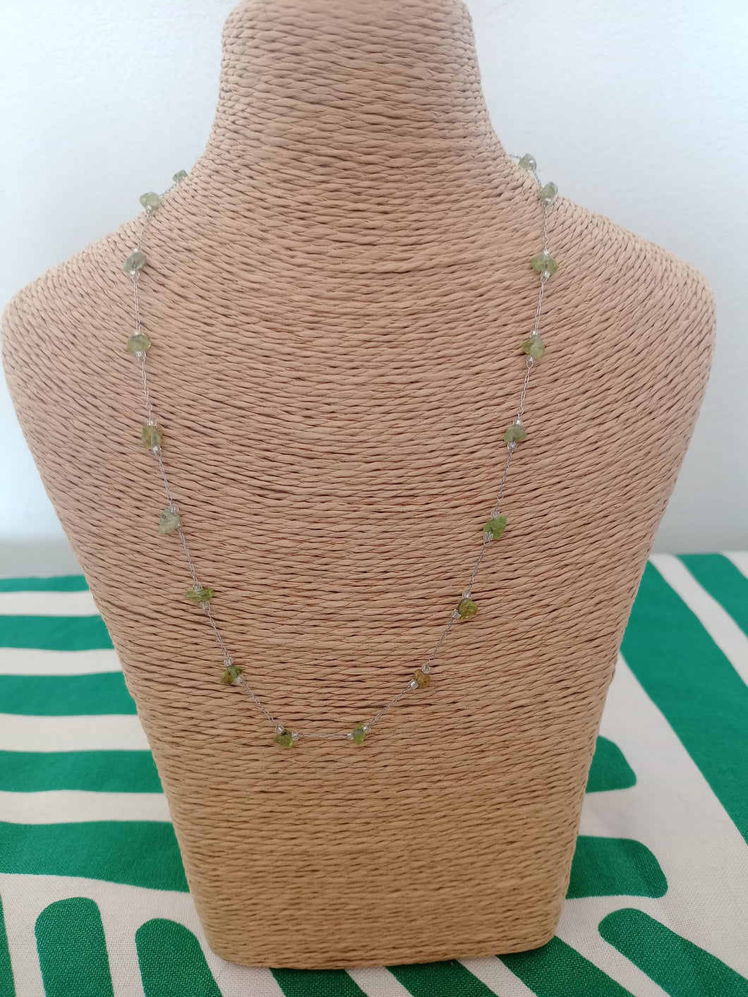 Collar Acero con Peridoto