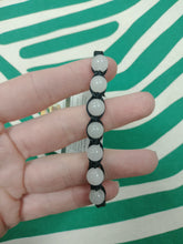 Cargar imagen en el visor de la galería, Pulsera Macrame de Jade Blanco 8 mm
