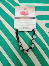 Cargar imagen en el visor de la galería, Pulsera Macrame de Cuarzo Rosa 8 mm
